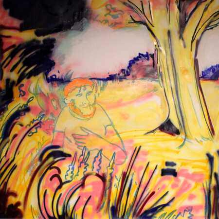 Leo Mayr, Detail_Mann im Garten